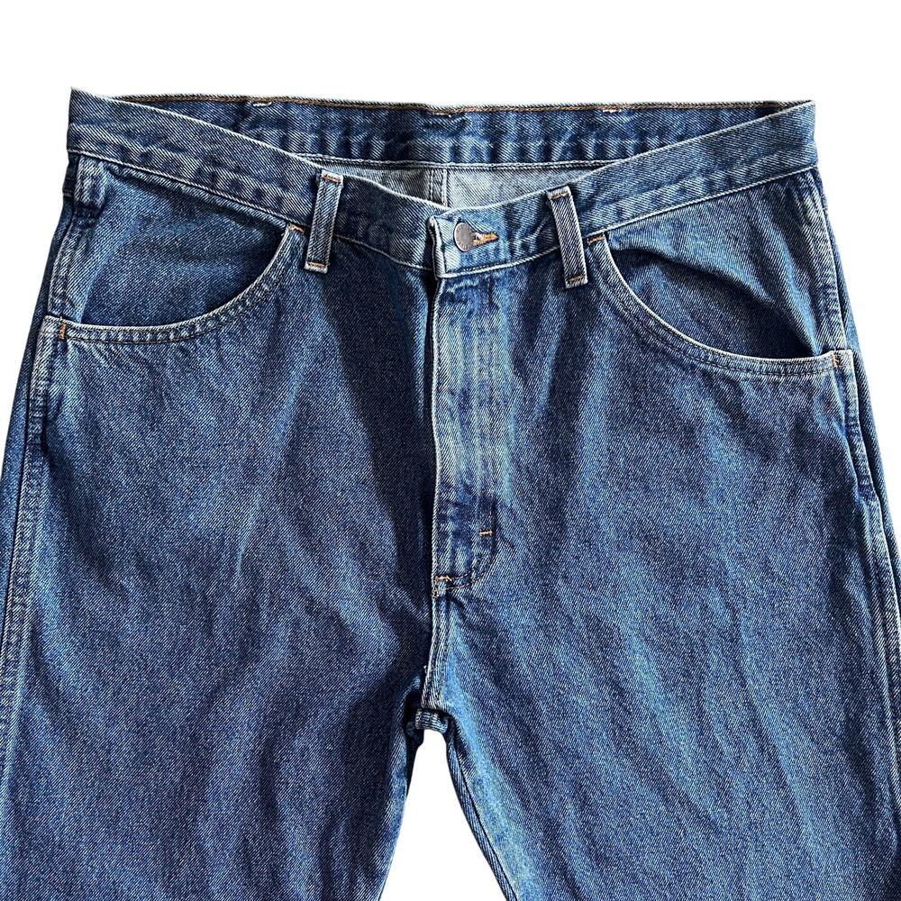 Rustler Classic Blue Denim Jeans Men’s 36x32 Straight Leg Medium Wash - Picture 2 of 11